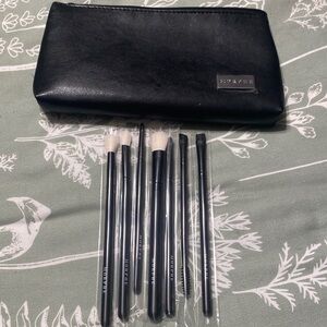 Morphe Black Makeup Bag with Silver Accent